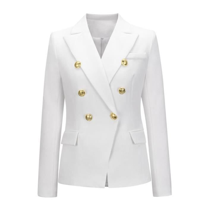 Cdiscount Veste Blazer Femme Blanche Pantalon Tailleur Rose PoudrÃ