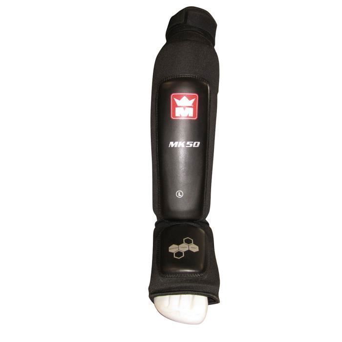 Protège-Tibias Montana MK 50 - Noir - Taille XL - Insert Mousse Haute Densité