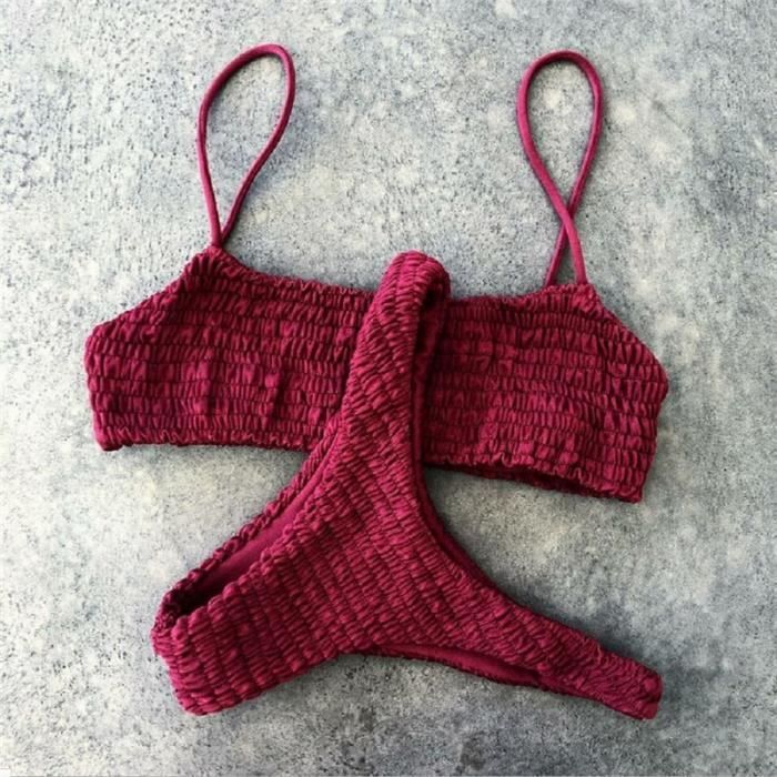 Fantasie Bas De Maillot De Bain Plissé Ottawa - Taille L - Uni
