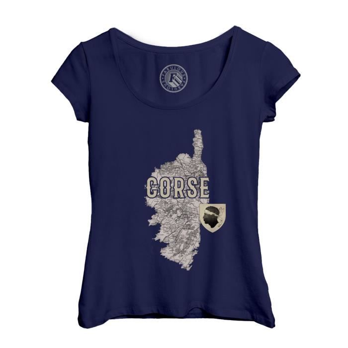 T shirt Femme FABULOUS Col Echancre Bleu 100 Coton Manches Courtes Bleu Cdiscount Pret a Porter