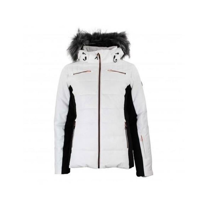 Doudoune de ski femme Peak Mountain Asalpi - blanc/noir - XL - Imperméable et respirante