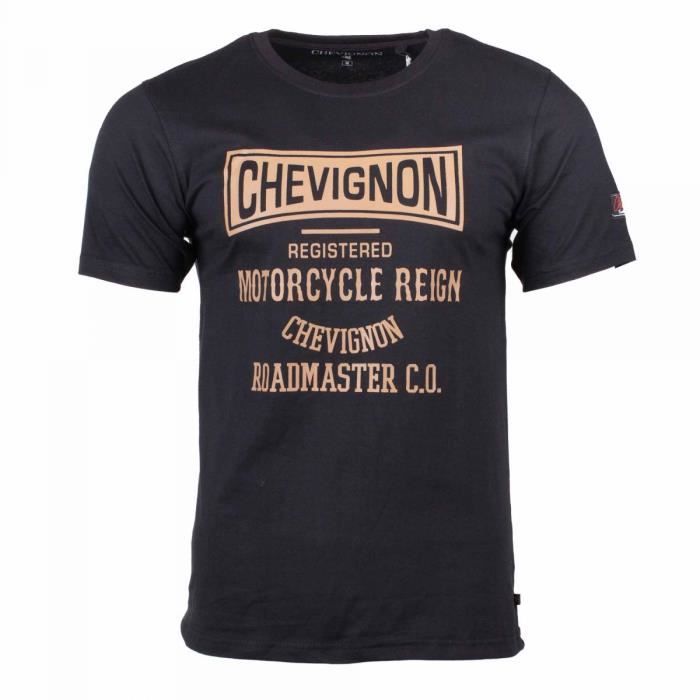 T-shirt Unisexe Noir Motif Cheval Et Moto - 100% Coton - Neuf Avec étiquettes