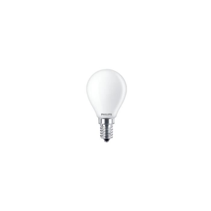 Ampoule LED sphéroïdale PHILIPS - EyeComfort - 6 5W - 806 lumens - 2700K - E14 Ampoule LED sphéroïdale PHILIPS - EyeComfort - 6 5W - 806 lumens - 2700K - E14