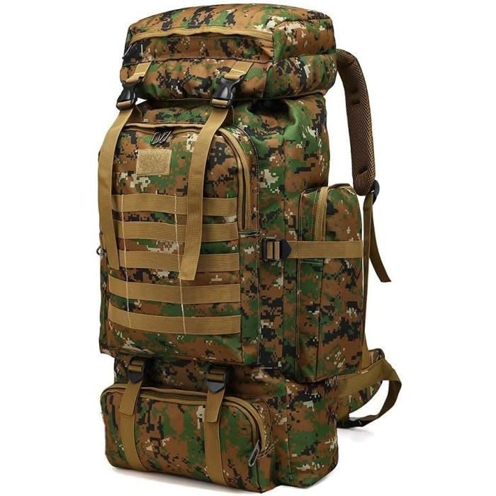 Sac à Dos Militaire Gris Unisexe Plein Sport - Modèle Runner, Taille Unique, Nylon