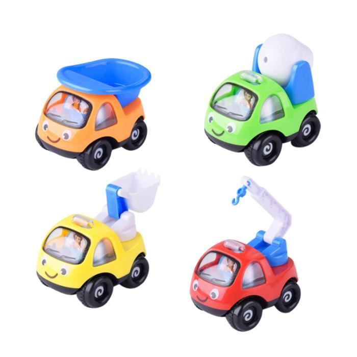4 pièces bébé jouets voitures véhicules d'apprentissage dessin