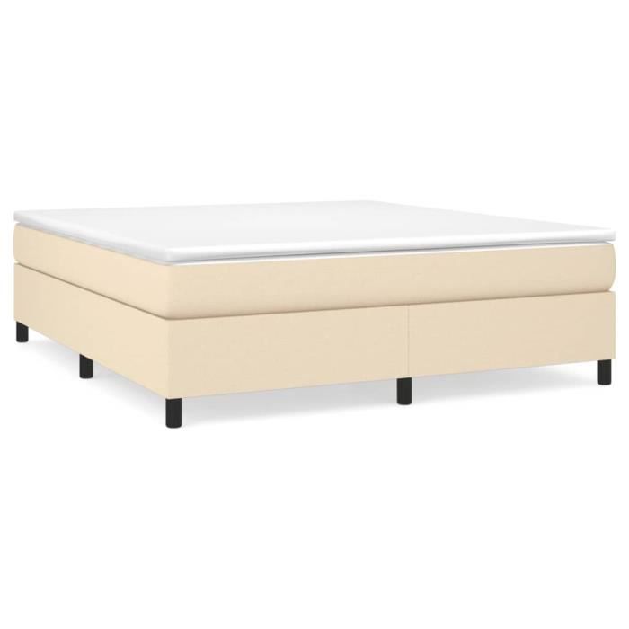 Sommier - SALUTUYA - BD11885 - 160x200 cm - Tissu 100% polyester - Couleur Crème