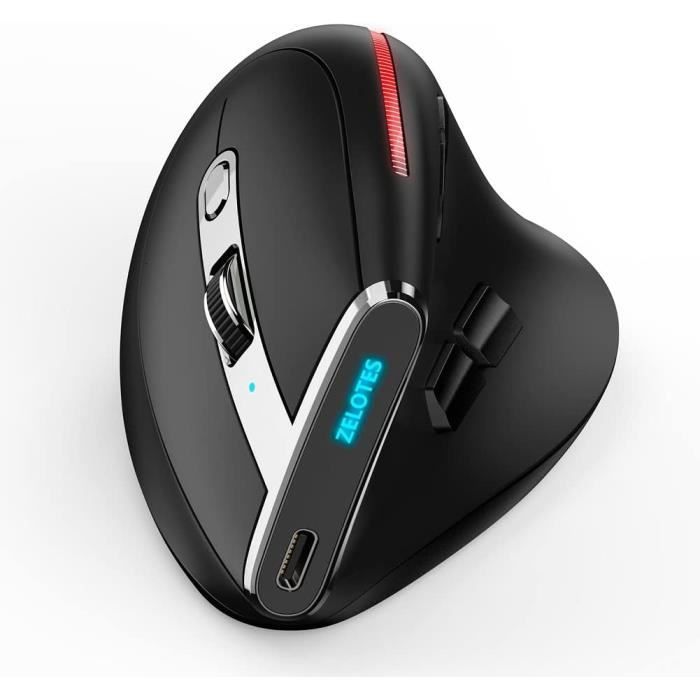 Souris Sans Fil Ugreen Design Ergonomique 2.4GHz - Noir (90545) Prix Maroc