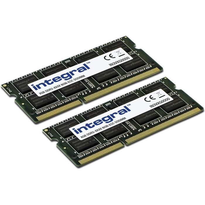 Barrette Mémoire RAM DDR3 SODIMM 8Go 1600MHz PC3-12800 Pour Ordinateur Portable