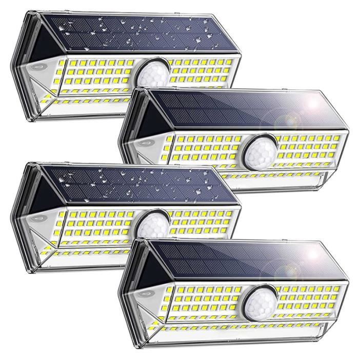 Lot De 4 Lampes Solaires LED HpLive – Rechargeables, Panneau Solaire Détachable, 110 Lumens, 3.6V, Pour Camping, Tente, Jardin, Éclairage Extérieur