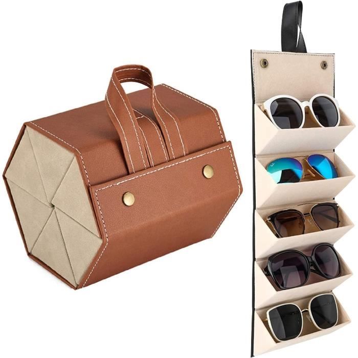 Cuque Sac à lunettes Portable PU cuir lunettes étui couverture lunettes de soleil porte-lunettes