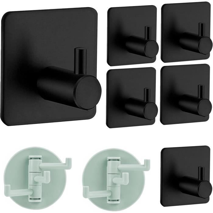 10 Crochets Pivotants Noirs Pour Pêche – Acier Carbone – Idéaux Pour Bass Et Pêche En Mer