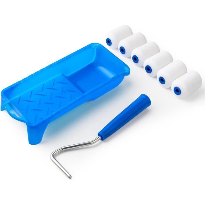 Prime Video IBàste 4 Pouces Rouleau De Peinture En Mousse Mini Kit De Pinceau De Kit Peinture