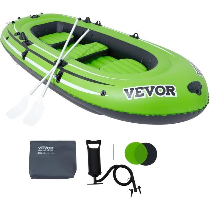 Float Tube De Pêche Gonflable GYMAX - Charge 150 Kg, Avec Pagaie, Palmes, Porte-canne Et Sac à Dos