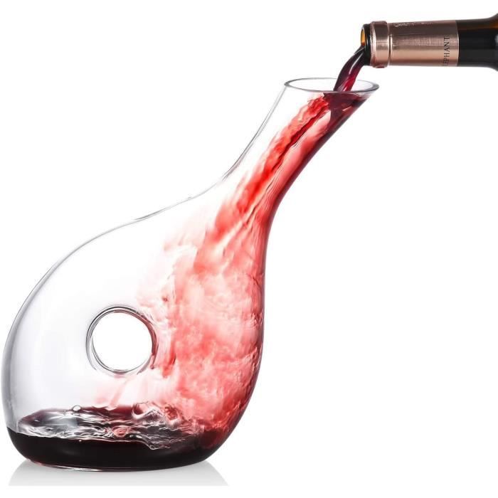 Carafe à Décanter Carafe à Vin Rouge avec Aérateur intégré, Aérateur de Vin, Cadeau de Vin