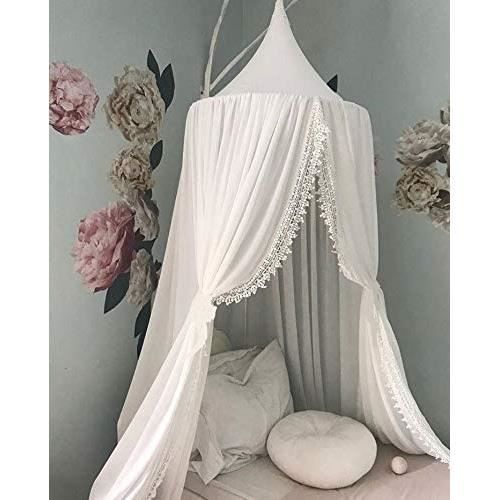 Ciels de Lit pour Enfant, Moustiquaire pour Bébé, Salle de Lecture Pour Décoration de Chambre à Coucher pour les Enfants (en Mousseline,60 * 240cm, blanc-Nouveau Ciels de Lit pour Enfant, Moustiquaire pour Bébé, Salle de Lecture Pour Décoration de Chambre à Coucher pour les Enfants (en Mousseline,60 * 240cm, blanc-Nouveau