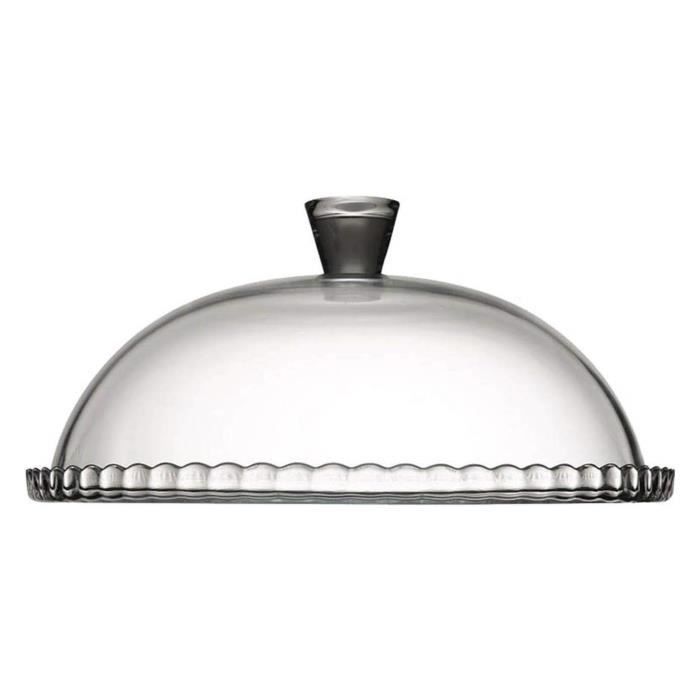 Sweet Home Assiette A Gateau En Verre Avec Cloche Art Lon 32 Cm Lar 32 Cm Hau 15 Cm O32 Cm By Varotto Co Cdiscount Maison