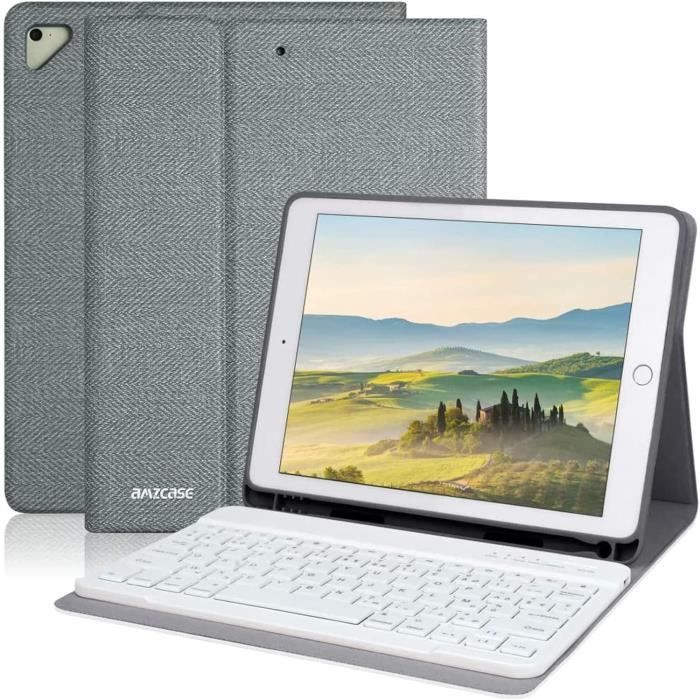 Coque Clavier Pour Ipad 9.7 Pouces 6Ème Génération 2018-Ipad 5Ème 9.7 2017-Ipad Air 2-1, Étui