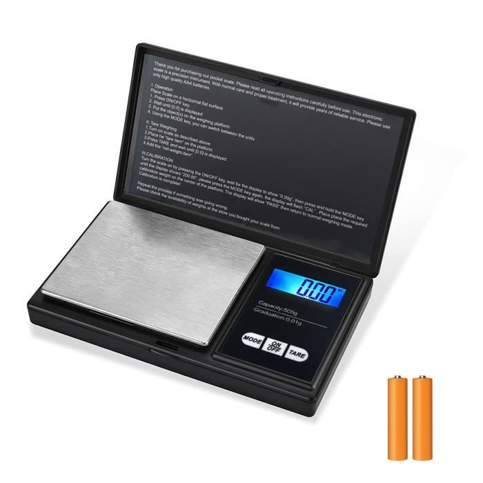 Bilancia Per Gioielli Oro Bilancia Digitale Tascabile 0.01g / 500g - Foto 8