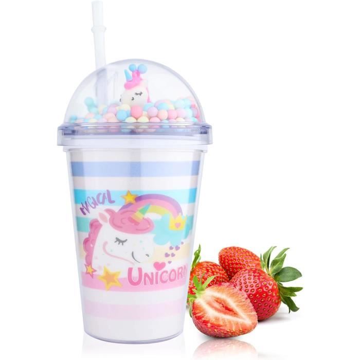 Lot De 2 Tasses à Thé Boba Réutilisables, 750 Ml Avec Paille Et Couvercle, étanche En Plastique Transparent, Gobelet à Smoothie à Double Paroi Avec