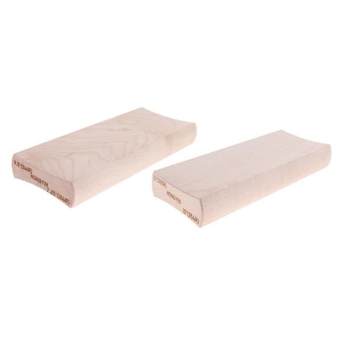 Bloc De Ponçage Guitare/basse – 2 Rayons (7,25” Et 15”), érable, Papier Grain 600 Inclus