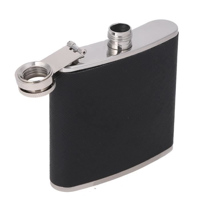 Flasque à Alcool Licorne Paresseuse En Acier Inox - 5 Oz (150ml), Format Poche 9x9cm, Anti-fuite