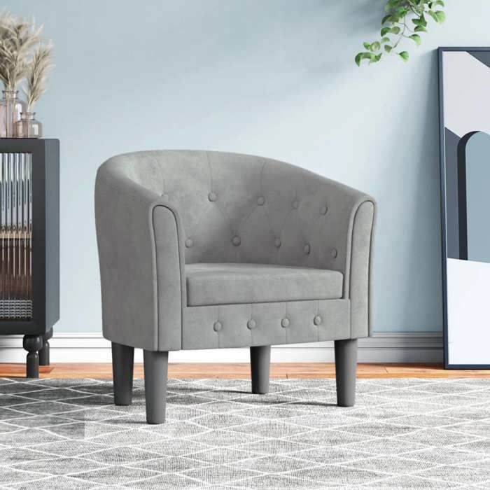 vidaXL Fauteuil Cabriolet Chaise avec Accoudoirs Canapé avec Dossier Siège Rembourré Meuble de Salon Chambre Bureau 356469