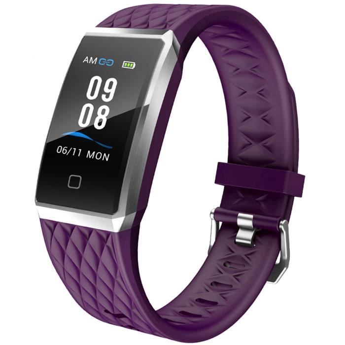 Willful Montre Connectée Multi-Sport Mode Tracker Fitness Podomètre Fréquence Cardiaque Suivi d'Activité IP68 Etanche Violet