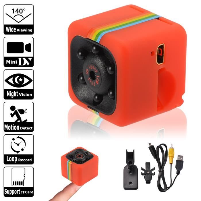 Petites caméras de surveillance TD® 1080P Enregistrement en boucle Avec vision nocturne