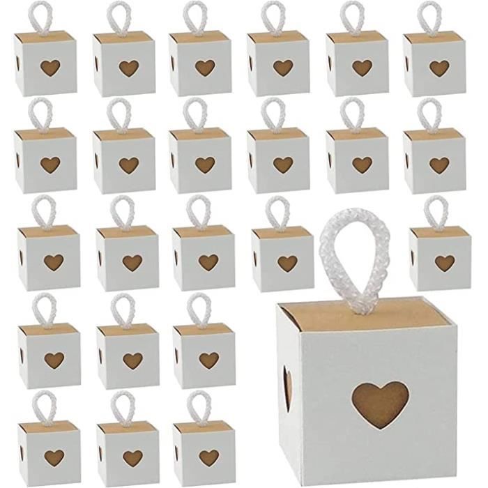 Boîtes à Friandises En Papier Créatif Anniversaire Anniversaire Boîtes à Bonbons En Papier 30 Pièces Boîte De Bonbons De Mariage Petite Boîte Cadeau De Bonbons Avec Ruban Pour Mariage