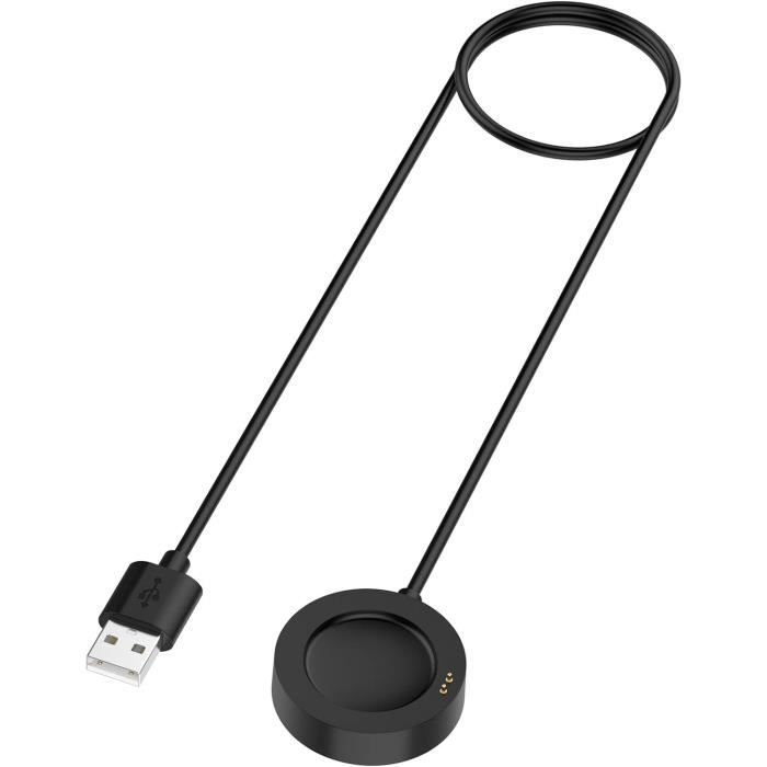 Câble De Charge Magnétique Compatible Suunto 9 Peak - Longueur 1 M - Noir