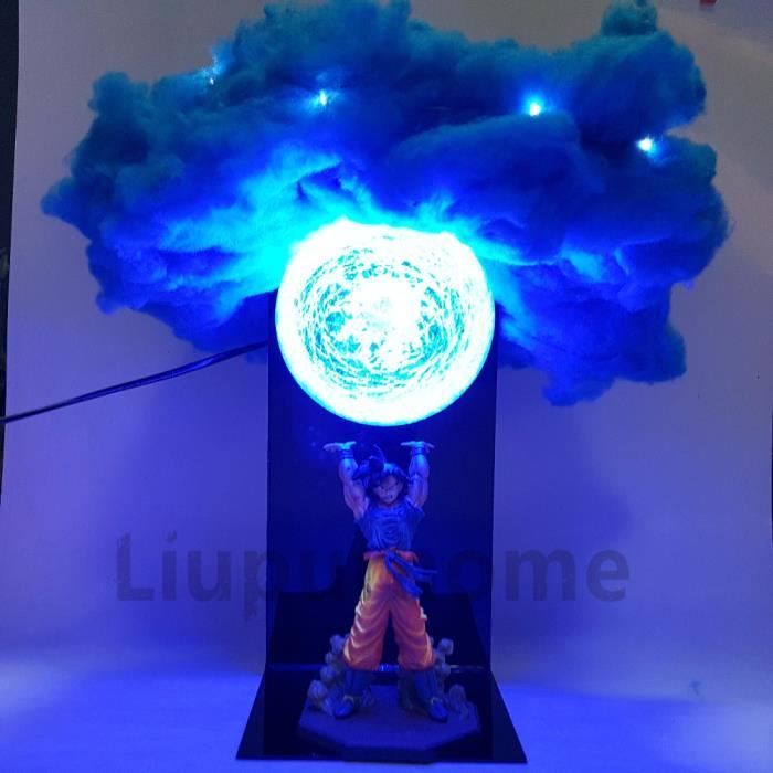 dragon ball z son goku genki damaspirit bombe nuage bricolage led veilleuses anime dbz led lampe de table son goku figurine poupee cdiscount electromenager