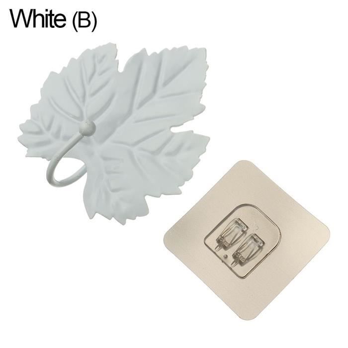 Bidetlity Crochet Mural Blanc Au Design Nordique - Crochet Autocollant Idéal Pour Salle De Bain, Cuisine, Toilettes, Porte-serviettes, Porte-vêtements, Sans Perçage, Multicolore Mat