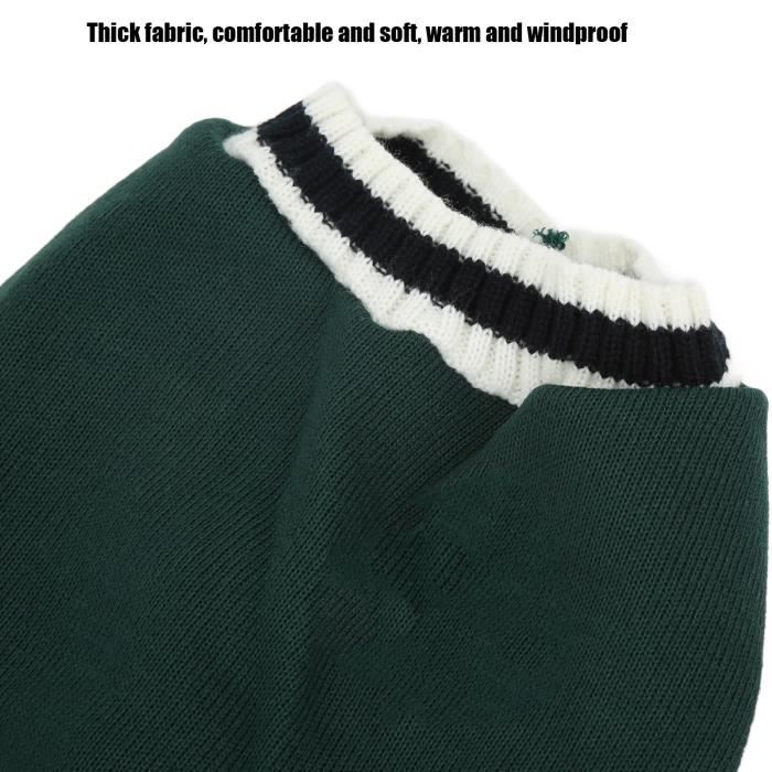 Comparer les prix de Pull pour chien tricoté style campus col en V - ZERODIS - Blanc