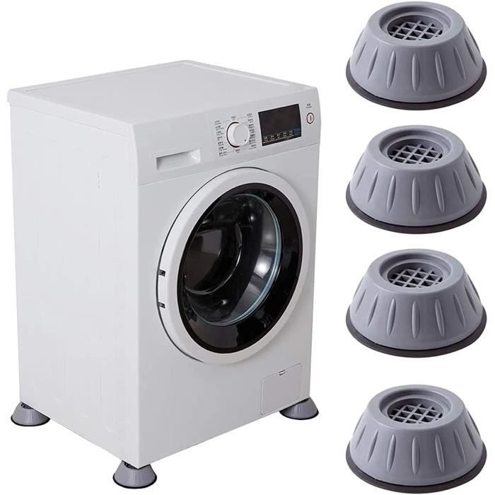 Patin anti vibrations - Coussinets machine a laver - Lot de 4 Gris