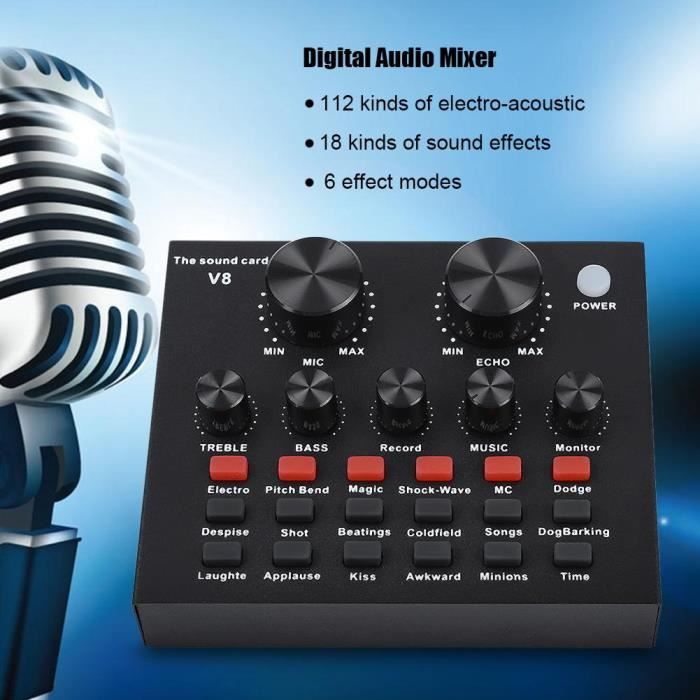 Changeur De Voix Usb Externe Microphone Ordinateur Portable Pc Carte Son Karaoke Oh Lala Batterie Chargeur Avis Et Prix Pas Cher Cdiscount