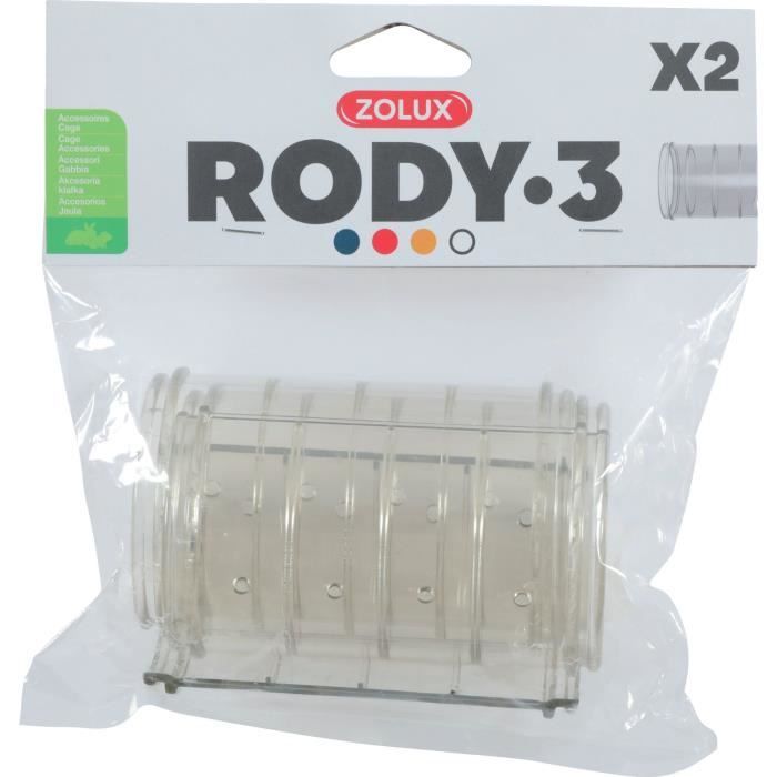 Tube droit pour cage rongeur Rody3 - ZOLUX - Roylounge - 2 pièces