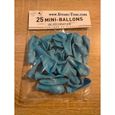 Ballon bleu pâle en latex naturel de fabrication française de 15 cm (x25) REF/44270-1