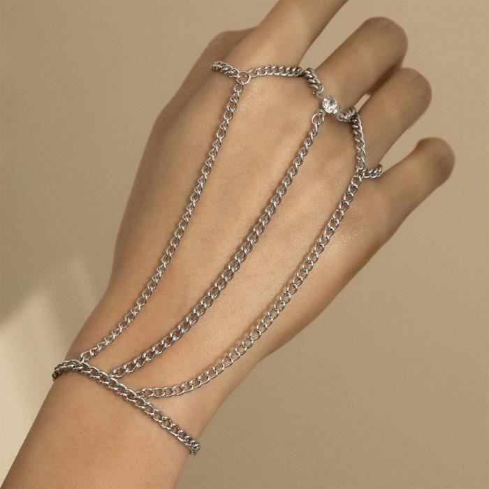 Bracelet relié on sale au doigt