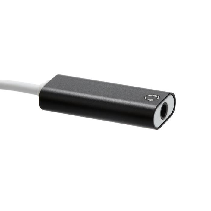 Adaptateur USB vers Jack 3,5 mm, câble Audio stéréo KOOPAO Puce Realtek DAC  24 Bits, 96 kHz, Carte Son Externe pour PC : : Informatique