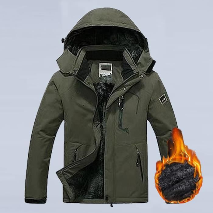 Couleur Marine Taille homme 4XL Manteau thermique impermeable a capuche pour homme et femme veste de peche Cdiscount