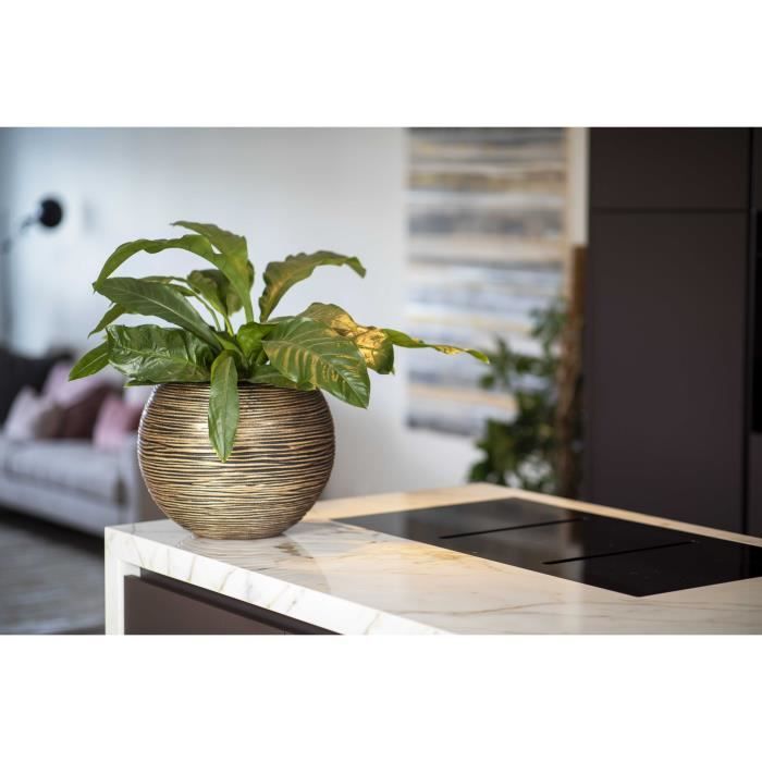 Capi Europe - Vaas bol Groove - 10x9 - Paars - Opening 10 - Bloempot
