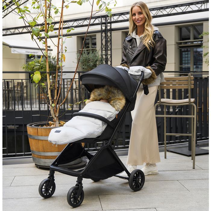 Chancelière Universelle Poussette 85 Cm - Imperméable, Coupe-Vent, Avec Fermeture Éclair - Pour Bébé Hiver