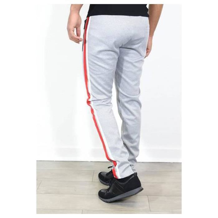 Jogging de Running Gris pour Homme ADIDAS Poches Cordon de