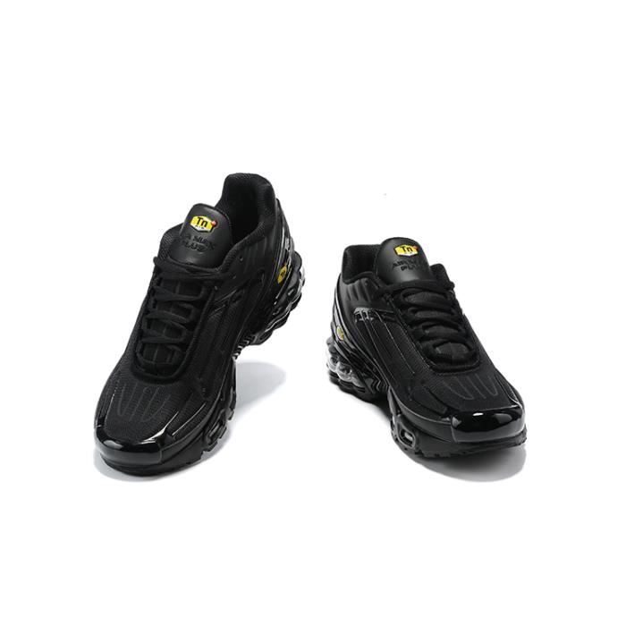 nike tn 3 triple black leather