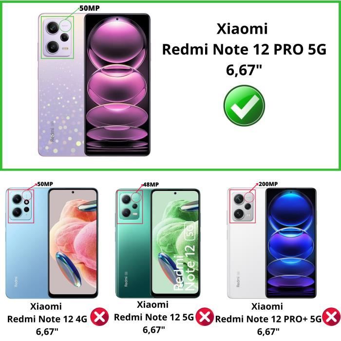 Verre Trempé pour Xiaomi Redmi Note 12 PRO 5G [Pack 2] Film Vitre Protection  Ecran Phonillico® - Cdiscount Téléphonie