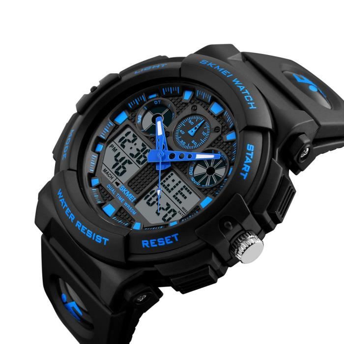 Homme Montre Militaire Sport,30M Etanche Montres Bracelet Multifonction  Avce Chronographe Alarme Date Led Digitale Lumière[J1262] , Classique -  Achat/vente montre Homme Adulte Neuf - Cdiscount