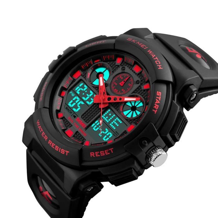 Montre enfant double hot sale affichage