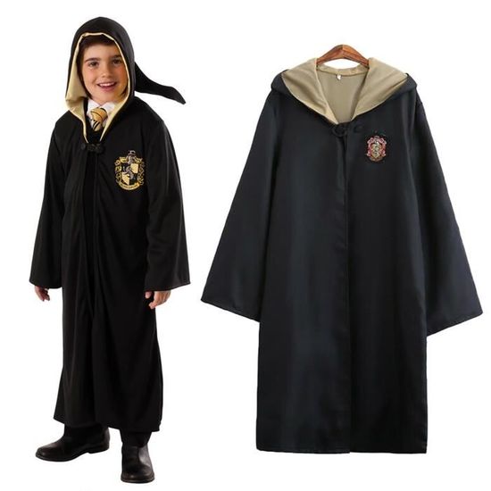 Déguisement Harry Potter Gryffondor Cosplay Costume Débardeur + Jupe + Long  Manteau Ensemble de Vêtements Noir - Cdiscount Prêt-à-Porter