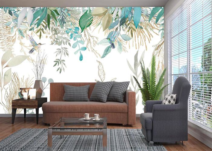 Papier Peint Panoramique Soie 350 x 256cm sur mesure taille Fresque ...