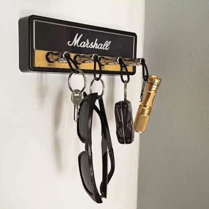 Lot De 4 Porte-clés En Forme De Prise De Guitare Pour Marshall, Porte-clés Anti-perte Pour Ampli De Guitare - Porte-clés Mural Pour Amateurs De Musique - Cadeaux Pour Amateurs De Musique JCM800